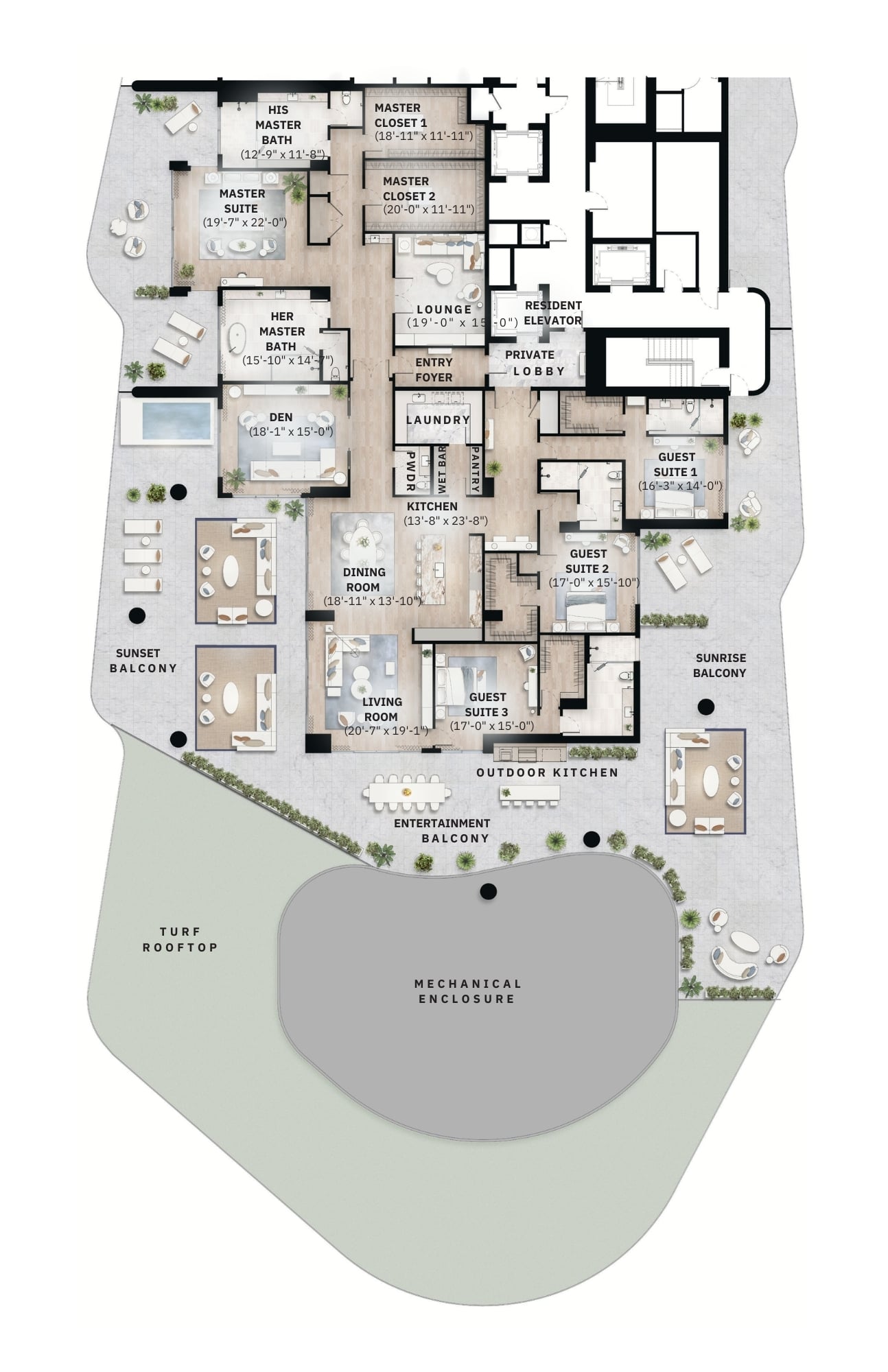 South Tower Penthouse 2 Bay View - UPDATE